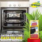 ozkleen oven power, oven cleaner with oven in background